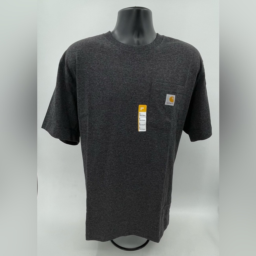 Carhartt Heavyweight Pocket Tee T-Shirt‎ Charcoal Heather Grey Men's Large K87M